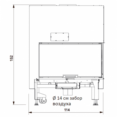 Каминная топка Edilkamin Windo2 95 sx