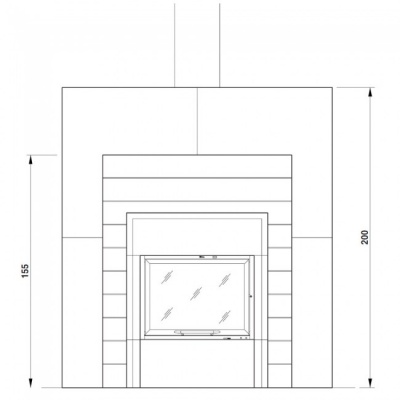 Каминная облицовка Palazzetti Berlino