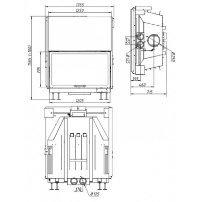 Каминная топка Экокамин ВЕГА 1200