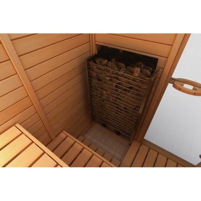 Электрическая печь SAWO CIRRUS ROCK 3 CRR3-90NB-P (9 кВт, встроенный пульт, нержавейка)