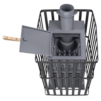 Печь для бани чугунная Гефест Гром 30 (П2) Ураган
