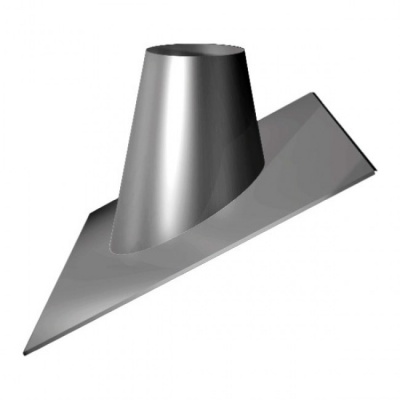 Кровельный элемент Вулкан 20°-45° на трубу V100R D130/330, нерж 304