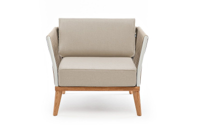 Кресло 4SIS Касабланка, основание дуб, каркас светло-серый муар, роуп серо-коричневый, ткань бежевая 052 Кресло 4SIS Касабланка, основание дуб, каркас светло-серый муар, роуп серо-коричневый, ткань бежевая 052