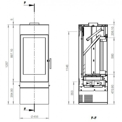 Печь-камин Ember Sofia 552 XL