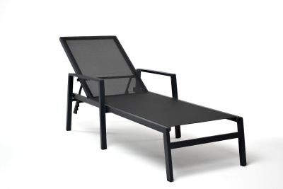 Шезлонг 4SIS Парма Цвет: темно-серый (RAL7024) муар, темно-серый