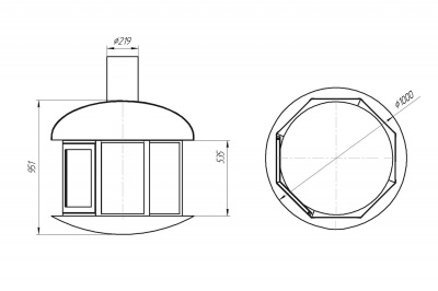 Подвесной камин FENER