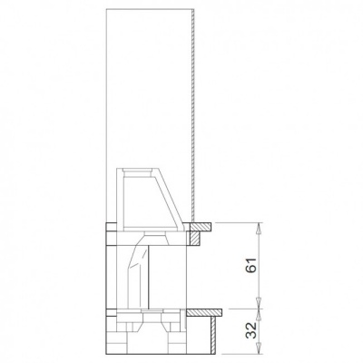 Каминная облицовка Palazzetti Salonicco dx