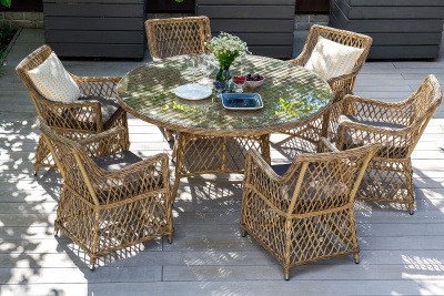 Обеденная группа 4SIS Эспрессо-150 L Цвет: соломенный Обеденная группа 4SIS Эспрессо-150 L Цвет: соломенный