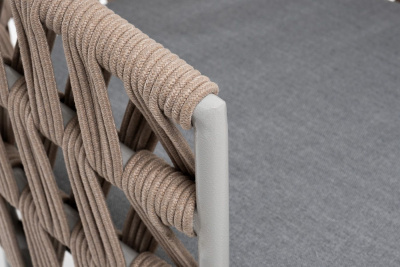 Стул 4SIS Диего из роупа Цвет: светло-серый шагрень, бежевый, светло-серый