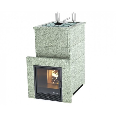Печь для бани ИзиСтим Геленджик К в кожухе из жадеита сталь AISI 321