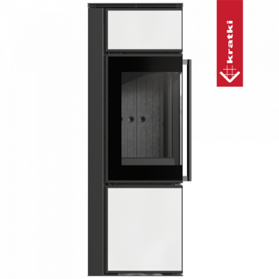 Печь Kratki PRO TORA/S, 8 кВт, белое стекло Печь Kratki PRO TORA/S, 8 кВт, белое стекло