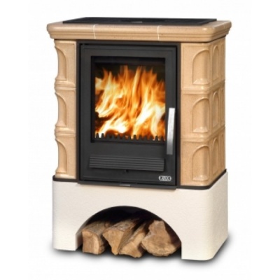 Печь-камин ABX IBERIA KI, с теплообменником, с допуском воздуха (табак)