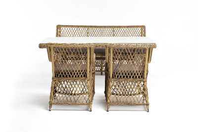 Обеденная группа 4SIS Катания на 4 персоны Цвет: соломенный