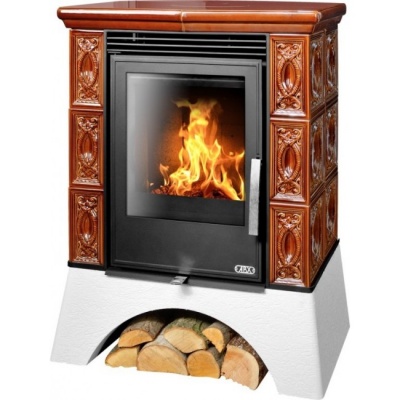Печь-камин ABX Helvetia KPI, с допуском воздуха (коричневый)