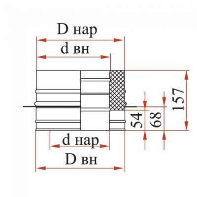 Опора Дымок 0.8 мм с изоляцией, d=300 мм