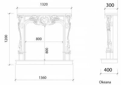 Мраморный портал Okeana