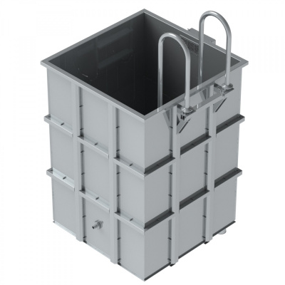 Купель из нержавеющей стали 1,3х1,3х1,8 Купель из нержавеющей стали 1,3х1,3х1,8