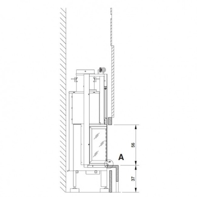 Каминная облицовка Palazzetti Saint Michel dx