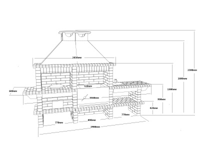 Кирпичное барбекю АРИСТОКРАТЪ 732-М Кирпичное барбекю АРИСТОКРАТЪ 732-М