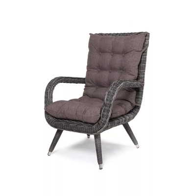 Кресло 4SIS Толедо с подушками Цвет: графит