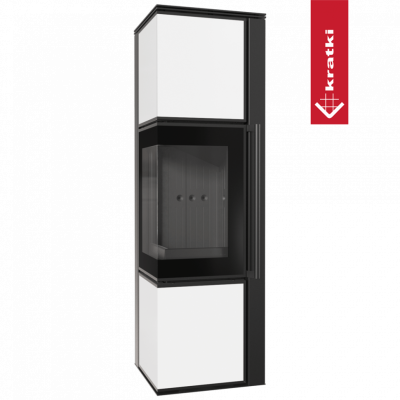Печь Kratki PRO TORA/M, 8 кВт, белое стекло Печь Kratki PRO TORA/M, 8 кВт, белое стекло