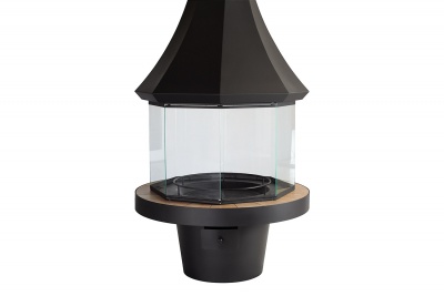 Островной камин LUGO Glass