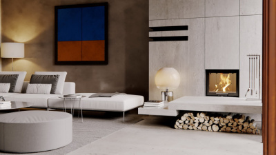 Топка Defro Home Intra SM G, 10 кВт, 611/552мм, гильотина