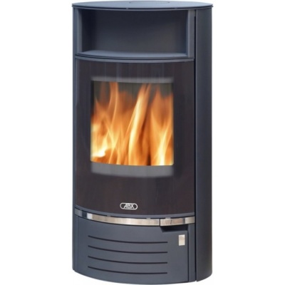 Печь-камин ABX Atlantik 7 (черная сталь, бразильский песч.с верх. плитой)