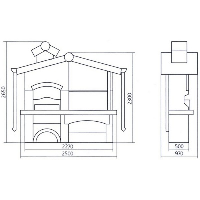 Печь барбекю НОСТАЛЬЖИ Печь барбекю НОСТАЛЬЖИ