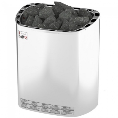 Электрическая печь SAWO SCANDIA SCA-80NS-Z (8 кВт, выносной пульт, внутри оцинковка, снаружи нержавейка)