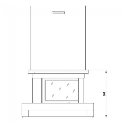 Каминная облицовка Palazzetti Melbourne, пристенная