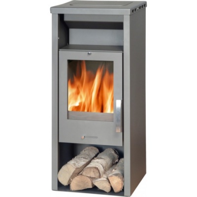 Печь-камин ABX Falun (серая сталь)