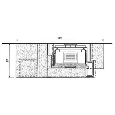 Каминная облицовка Palazzetti Sirio sx