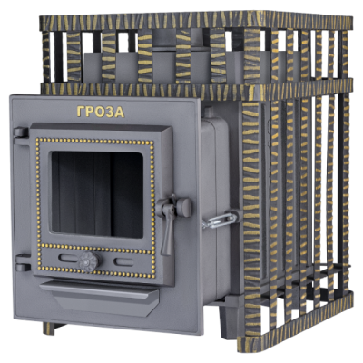 Печь для бани чугунная Гефест Гроза в сетке 18 (М) Печь для бани чугунная Гефест Гроза в сетке 18 (М)