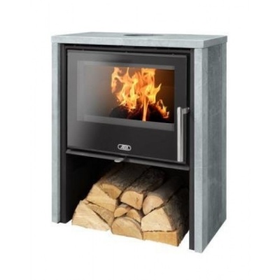 Печь-камин ABX Toledo (черная сталь с верхней плитой тальк) Печь-камин ABX Toledo (черная сталь с верхней плитой тальк)