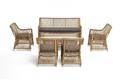 Лаунж-зона 4SIS Асти на 6 персон Цвет: соломенный Лаунж-зона 4SIS Асти на 6 персон Цвет: соломенный