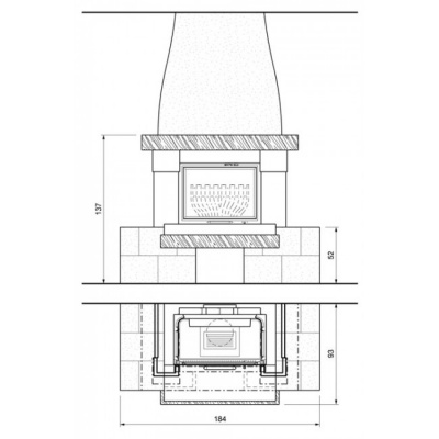Каминная облицовка Palazzetti Avignone