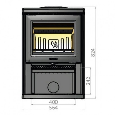 Печь-камин Keddy K700, черный