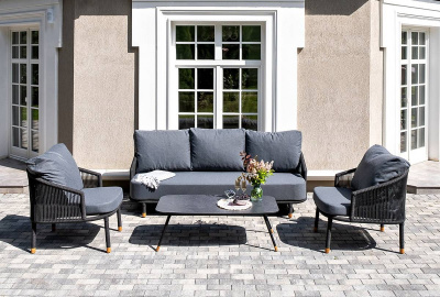 Лаунж-зона 4SIS Верона 5-местная Цвет: темно-серый Лаунж-зона 4SIS Верона 5-местная Цвет: темно-серый