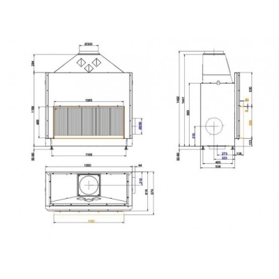 Каминная топка Brunner Urfeuer 50/110 Каминная топка Brunner Urfeuer 50/110