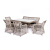 Обеденная группа 4SIS Катания на 6 персон Цвет: бежевый
