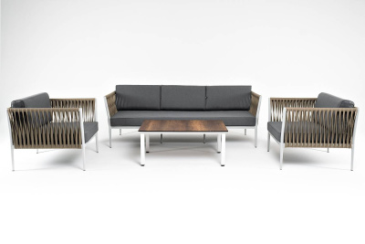 Лаунж-зона 4SIS Касабланка на 5 персон из роупа Цвет: серый