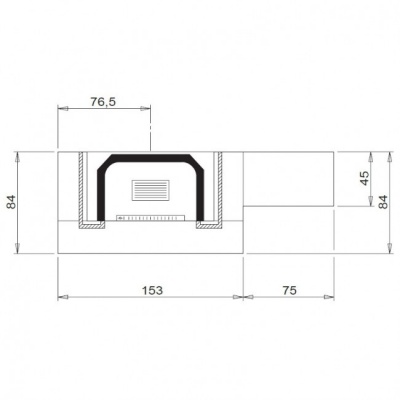 Каминная облицовка Palazzetti Cordoba, с банкетой, под Mbl 78 front