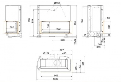 Каминная топка Brunner Architecture AK Eck 38/86/36 LR Каминная топка Brunner Architecture AK Eck 38/86/36 LR