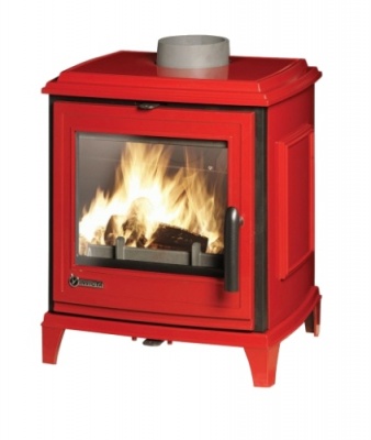 ПЕЧЬ-КАМИН Invicta SEDAN S красная эмаль