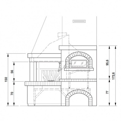 Каминная облицовка Palazzetti Todi