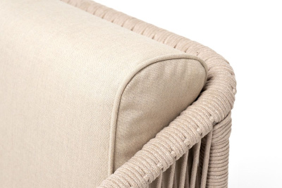 Кресло 4SIS Канны из роупа Цвет: белый, бежевый Кресло 4SIS Канны из роупа Цвет: белый, бежевый