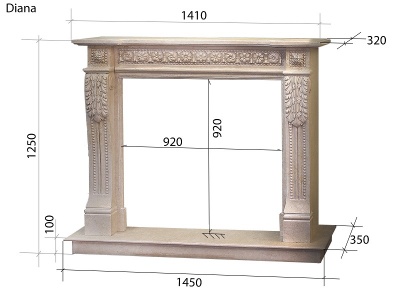 Мраморный портал Diana