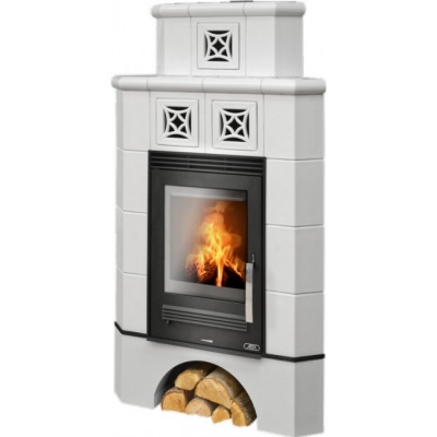 Печь-камин ABX Regina угловая (белый)