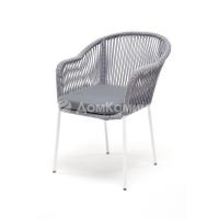 Стул 4SIS Лион из роупа Цвет: белый, светло-серый